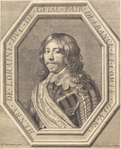 Henri de Lorraine, duque de Guise de Jean Morin after Justus Sustermans