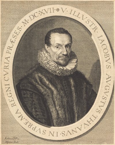 Jacques Auguste de Thou de Jean Morin after Louis Elle I