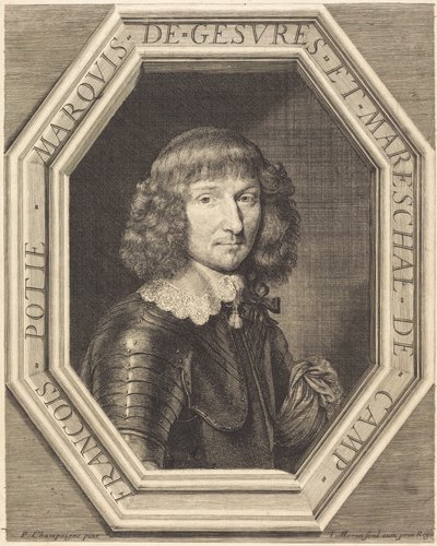 François Potier, marqués de Gevres de Jean Morin after Philippe de Champaigne