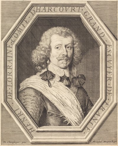 Henri de Lorraine, conde de Harcourt de Jean Morin after Philippe de Champaigne