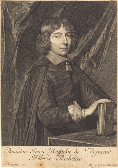 Jean Baptiste Amidor Vignerod de Jean Morin after Philippe de Champaigne