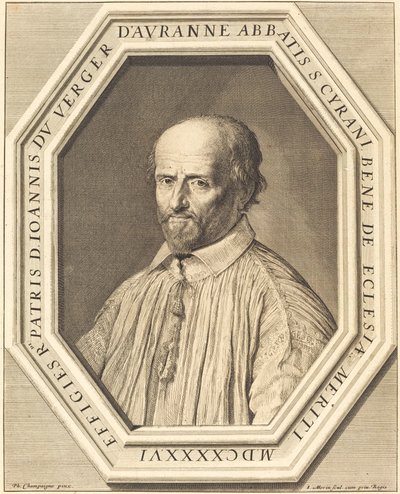Jean Verger de Hauranne de Jean Morin after Philippe de Champaigne