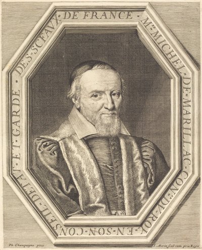 Michel de Marillac de Jean Morin after Philippe de Champaigne