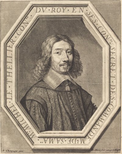 Michel le Tellier de Jean Morin after Philippe de Champaigne