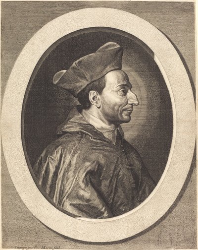 San Carlos, Cardenal Borromeo de Jean Morin after Philippe de Champaigne