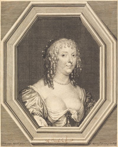 Anne Sophie Herbert, condesa de Carnarvon de Jean Morin after Sir Anthony van Dyck