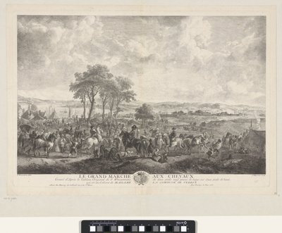 Grote paardenmarkt El gran mercado de caballos (título sobre el objeto) de Jean Moyreau