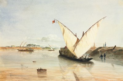 Barco del Nilo de Jean Nicolas Henri de Chacaton
