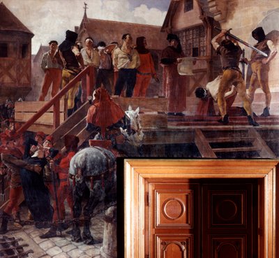 Ejecución de Jean Desmartes, 1383 principios del siglo XX de Jean Paul Laurens