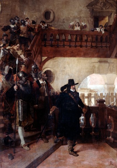 El arresto del consejero Broussel, 26 de agosto de 1648, principios del siglo XIX de Jean Paul Laurens