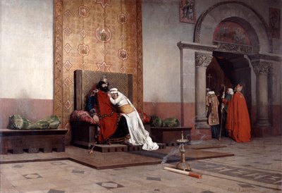 La excomunión de Roberto el Piadoso, 1875 de Jean Paul Laurens