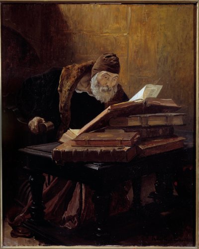 El viejo científico o el Alquimista de Jean Paul Laurens