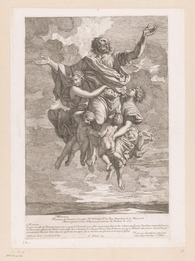 Pablo llevado al cielo por los ángeles de Jean Pesne