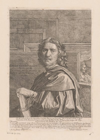 Retrato de Nicolás Poussin de Jean Pesne