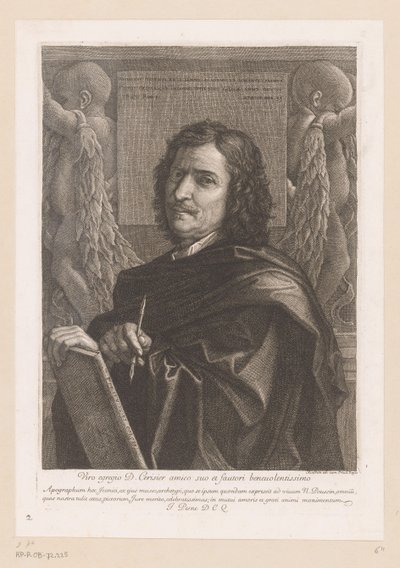 Retrato de Nicolás Poussin de Jean Pesne