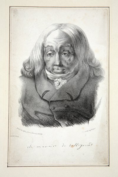 Retrato de Talleyrand, a los 79 años, pub.1835 de Jean Pierre (after) Dantan