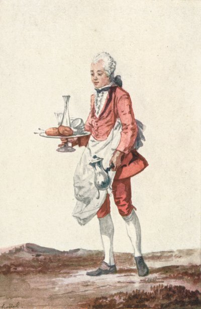 La Bouquetiere Garcon Cafetiere, siglo XVIII de Jean Pierre Houel