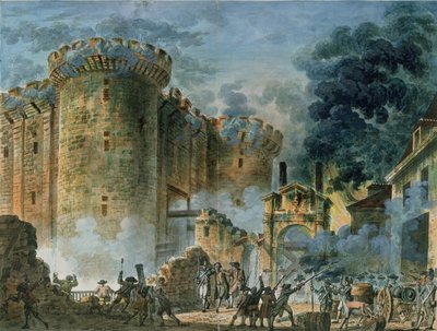 La Toma de la Bastilla, 14 de julio de 1789 de Jean Pierre Houel