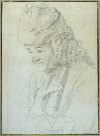 Voltaire (1694-1778) en la vejez, 1769 de Jean Pierre Houel