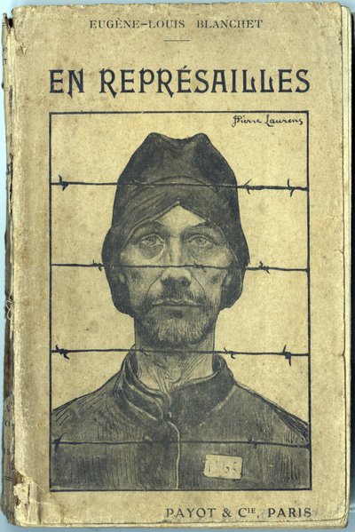 Portada, "En reprisailles", por Eugene-Louis Blanchet, ilustración por Jean-Pierre Laurens (1875-1933). Ediciones Payot et Compagnie, París de Jean Pierre Laurens