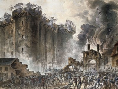 La Toma de la Bastilla el 14 de julio de 1789 de Jean Pierre Laurent Houel