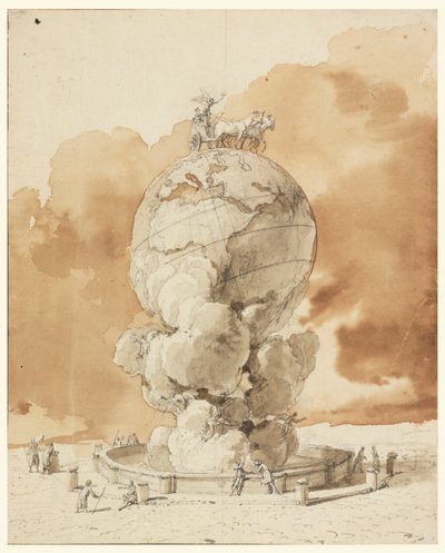 Diseño para un monumento público a erigir en una plaza de París de Jean Pierre Louis Laurent Houël