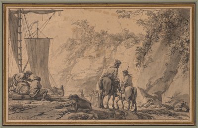 Figuras en un paisaje de Jean Pierre Louis Laurent Houël