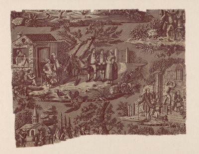La boda campestre (La Noce de Campagne) (Tela de mobiliario) de Jean Pierre Marie Jazet