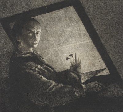 Autorretrato de Jean Pierre Norblin de La Gourdaine
