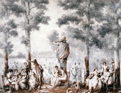 La Terraza de las Tullerías de Jean Pierre Norblin de La Gourdaine