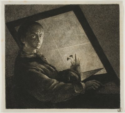Autorretrato de Jean Pierre Norblin de La Gourdaine