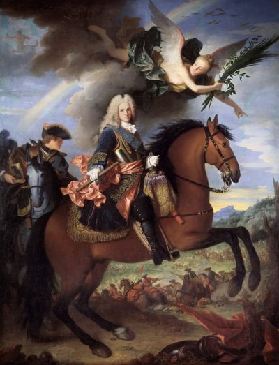 Retrato ecuestre de Felipe V 1683-1746, Rey de España, 1723 de Jean Ranc