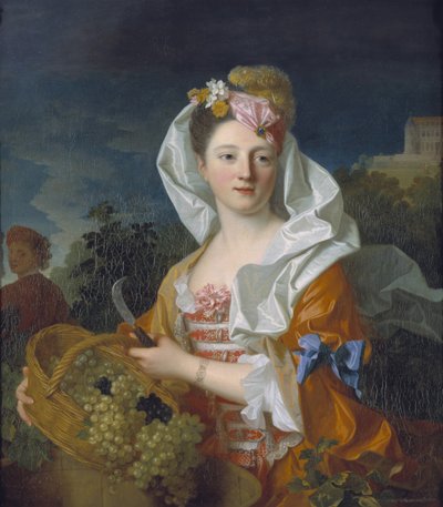 Retrato de una dama como Pomona de Jean Ranc