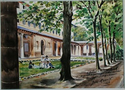 El jardín del hospital psiquiátrico St. Maur de Jean Raoulx