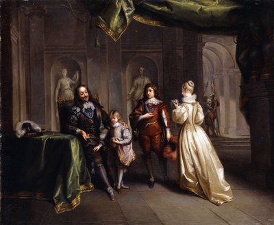 El rey Carlos despidiéndose de sus hijos de Jean Raoux