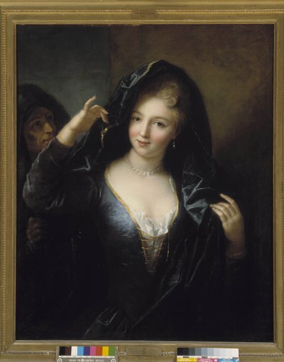 Joven con collar de perlas de Jean Raoux