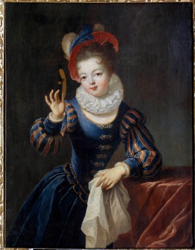 Joven con máscara de Jean Raoux