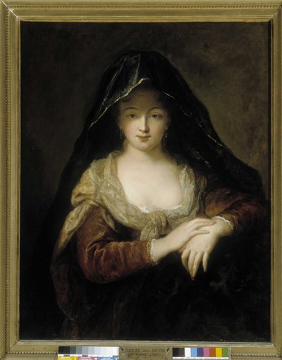 Niña joven con las manos cruzadas de Jean Raoux
