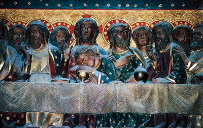 Última Cena, bajorrelieve del coro con Historias de la Vida de Cristo, Notre-Dame de Jean Ravy