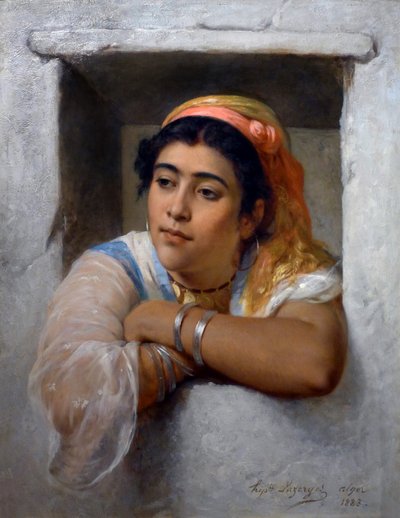 En la ventana de Jean Raymond Hippolyte Lazerges