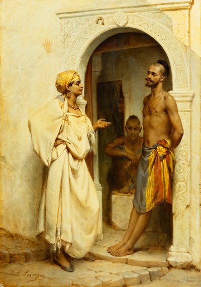 Coqueteo de Jean Raymond Hippolyte Lazerges