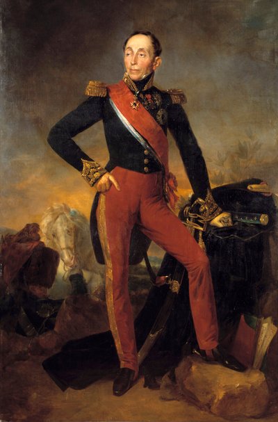 Retrato de cuerpo entero de Emmanuel, Marqués de Grouchy de Jean Sebastien Rouillard