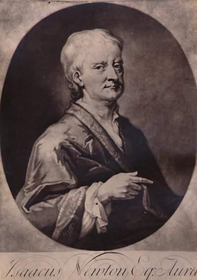Sir Isaac Newton, matemático y físico inglés, principios del siglo XVIII 1894 de Jean Simon
