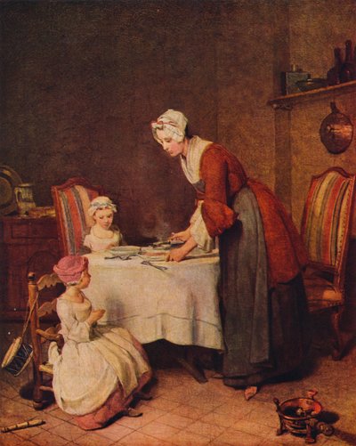 Gracia o Le Bénédicité título francés, c1740 de Jean Baptiste Simeon Chardin