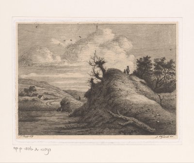 Excursionistas en un paisaje de dunas de Jean Théodore Joseph Linnig