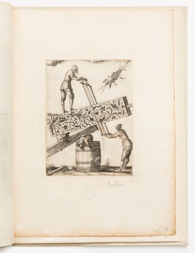Placa 2, de Si quid melius videris (Una Suite de Diseños en Negro) de Jean Toutin