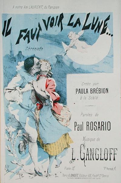 Portada de una partitura para 
