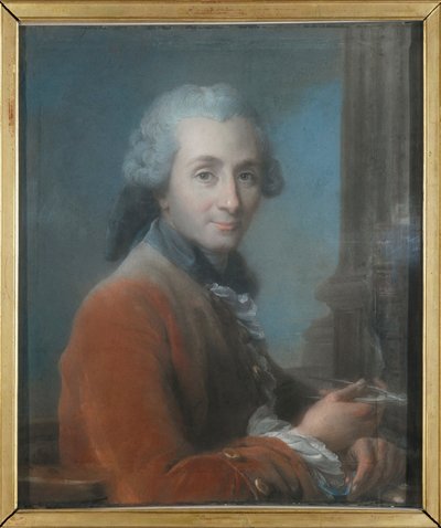 Retrato del arquitecto Jacques Gondouin de Folleville 1737-1818 de Jean Valade