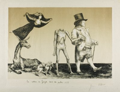 El regreso de Goya a su tierra de Jean Veber