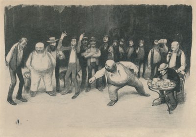 Les Joueurs De Bouchons de Jean Veber
